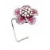 Bag Hanger - Rhinestone Flower - Fuchsia - BH-GB1292FU